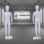 Child Egg-Head Mannequin in White 120cm FR-R336. Perfect for window displays or instore merchandising.