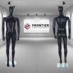 Child Egg-Head Mannequin in Black 180cm FR-R339B. Perfect for window displays or instore merchandising