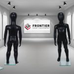 Child Egg-Head Mannequin in Black 80cm FR-R342B. Perfect for window displays or instore merchandising