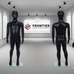 Child Egg-Head Mannequin in Black 100cm FR-R343B. Perfect for window displays or instore merchandising