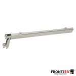 R1349 chrome glass shelf bracket 250mm slot frontier