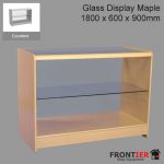 Shop Counter Maple Glass Display 1800x600x900mm FR-R1516
