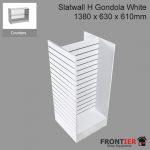 Slatted Gondola H Shape Small White 1380x630x610mm FR-R1523