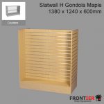 Slatted Gondola H Shape Large Maple 1380x1240x600mm FR-R1526