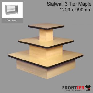 3 Tier Display Table Maple 1200x990mm FR-R1531
