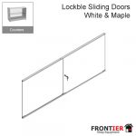 Shop Counter White Sliding Doors 1800mm FR-R1541