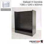 Slatted Gondola H Shape Large Black 1380x1240x600mm FR-R1549