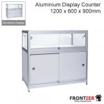 Glass Display Counter Aluminium 1200mm FR-R1552A