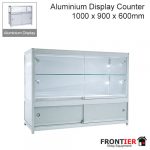 Glass Display Showcase Aluminium 1000mm FR-R1553
