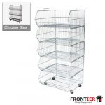 Stacking Basket 1000mm Set 5 with Wheel Base FR-R1629A