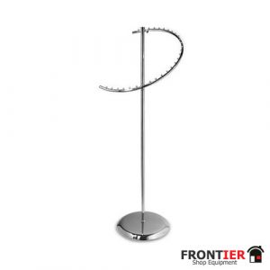 Chrome Spiral Clothes Rail  - FR-R169
