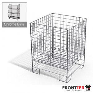 Dump Bin White 48x48x78cm FR-R179A