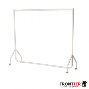 Heavy Duty Clothes Rail 4' White - FR-R1-4W