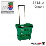 Shopping Trolley Basket Green 31 Litre FR-R222