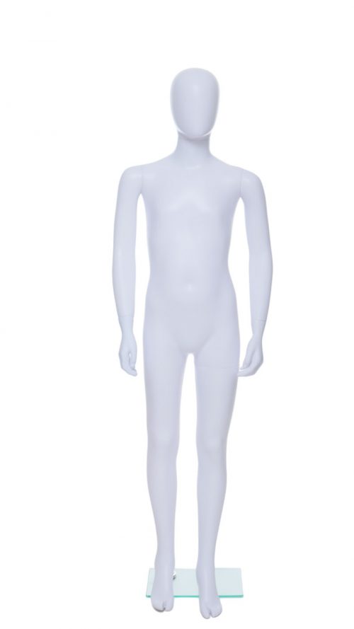 Child Egg-Head Mannequin in White 160cm FR-R339 - Image 7