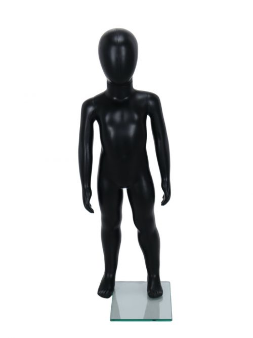 Child Egg-Head Mannequin in Black 80cm FR-R342B - Image 5