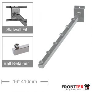 Slatwall 6 Ball Waterfall Arm  FR-R510
