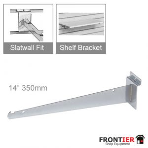 Slatwall Wood Shelf Bracket 350mm  FR-R516
