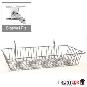 Slatwall / Gridwall Shallow Basket   FR-R524