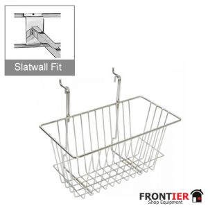 Slatwall / Gridwall Narrow Basket   FR-R525