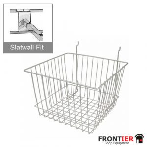 Slatwall / Gridwall Deep Square Basket   FR-R527