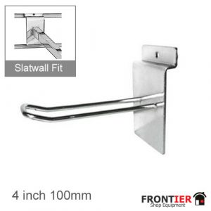 Slatwall Looped Euro Hook 100mm FR-R528
