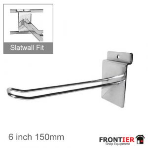 Slatwall Looped Euro Hook 150mm FR-R529