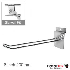 Slatwall Looped Euro Hook 200mm   FR-R530