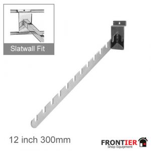Slatwall 12 Notched Waterfall Arm   FR-R532