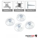 100 x Glass Shelf Bracket Suckers FR-R545A