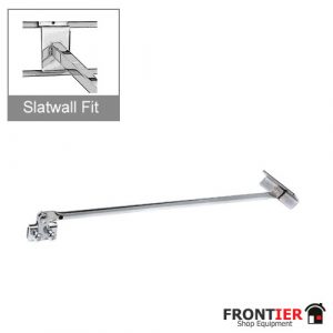4x Hanging 'D' Rail  Glass Shelf Support Arms FR-R546B