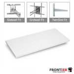 4x White MDF Shelf 600x300mm  FR-R555A