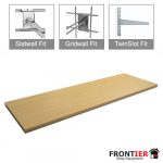 4x Maple MDF Shelf 600x300mm  FR-R556A