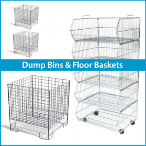 Dump Bins & Floor Display Baskets