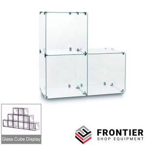 Glass Cube Display 300mm x 300mm (3 Step x Cube Kit)