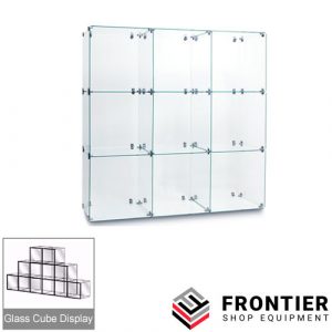 Glass Cube Display 300mm x 300mm (9 Square x Cube Kit)