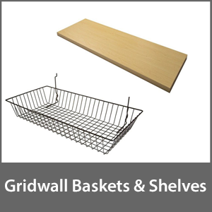 Gridwall Baskets & Shelves