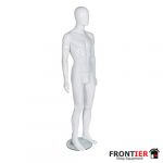Male Gloss White Egg Head Mannequin FR-R324