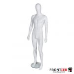 Male Gloss White Egg Head Mannequin FR-R325