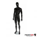 Male Gloss Black Egg Head Mannequin FR-R326
