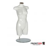 Female Gloss White Headless Torso Mannequin FR-R365