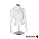 Male White Torso with Arms Mannequin FR-R374