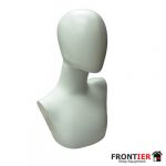 Female White Egg Head Bust Mannequin FR-R377