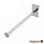 Gridwall 12 Inch Straight Arm - Round - Chrome - FR-R425