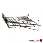 Gridwall Slat Shelf with Lip - Chrome - FR-R431