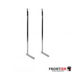 Heavy Duty L Shaped Legs (pair) - Chrome - FR-R447